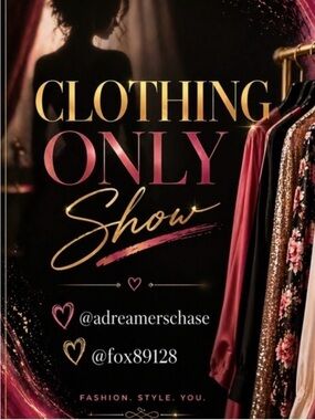 Clothing Only Show Banner Poster - Black, Gold & Pink